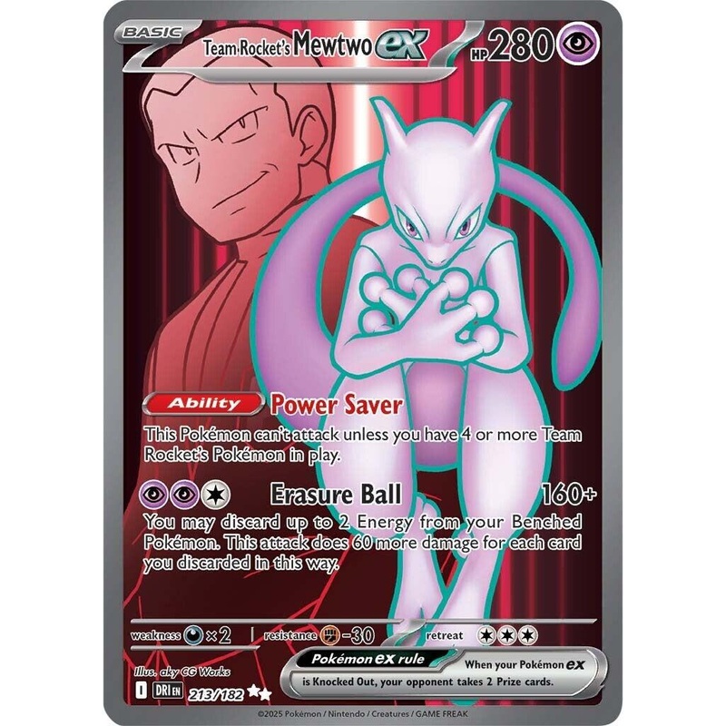 Team Rocket’s Mewtwo ex (213/182) [Scarlet & Violet: Destined Rivals]