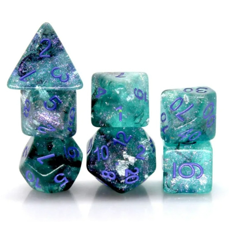 Practical Magic – 7 Piece Polyhedral Dice Set + Dice Bag