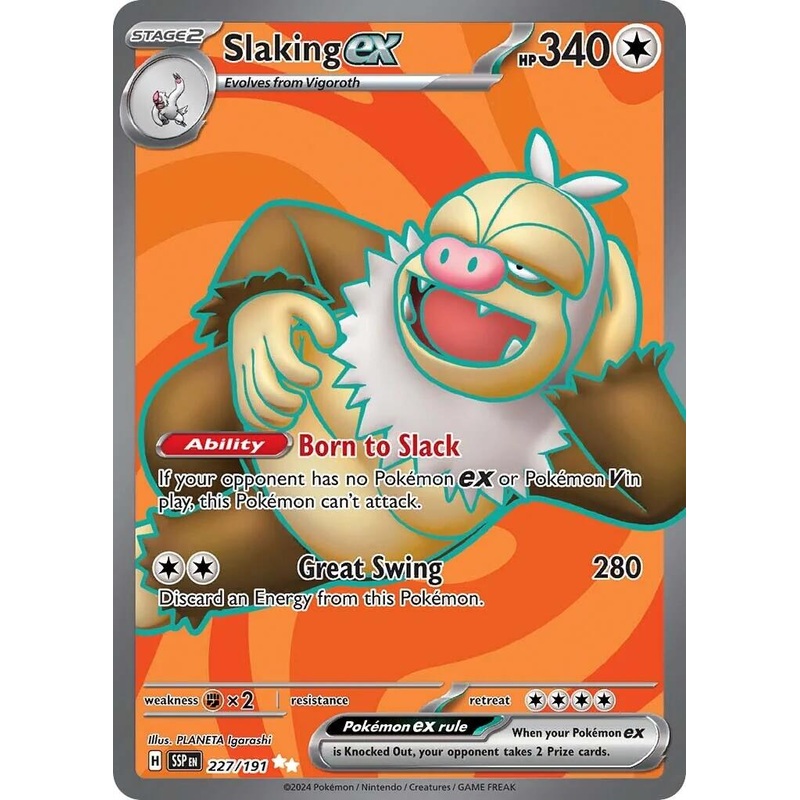 Slaking ex (227/191) [Scarlet & Violet: Surging Sparks]