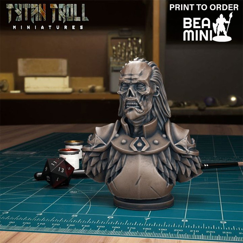 Curse Of Strahd – Godfrey Gwilym Bust | BeaMini Print to Order Miniatures