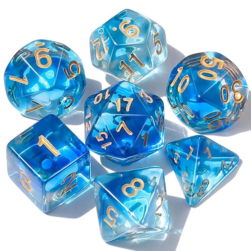 Ryujin – 7 Piece Polyhedral Dice Set + Dice Bag