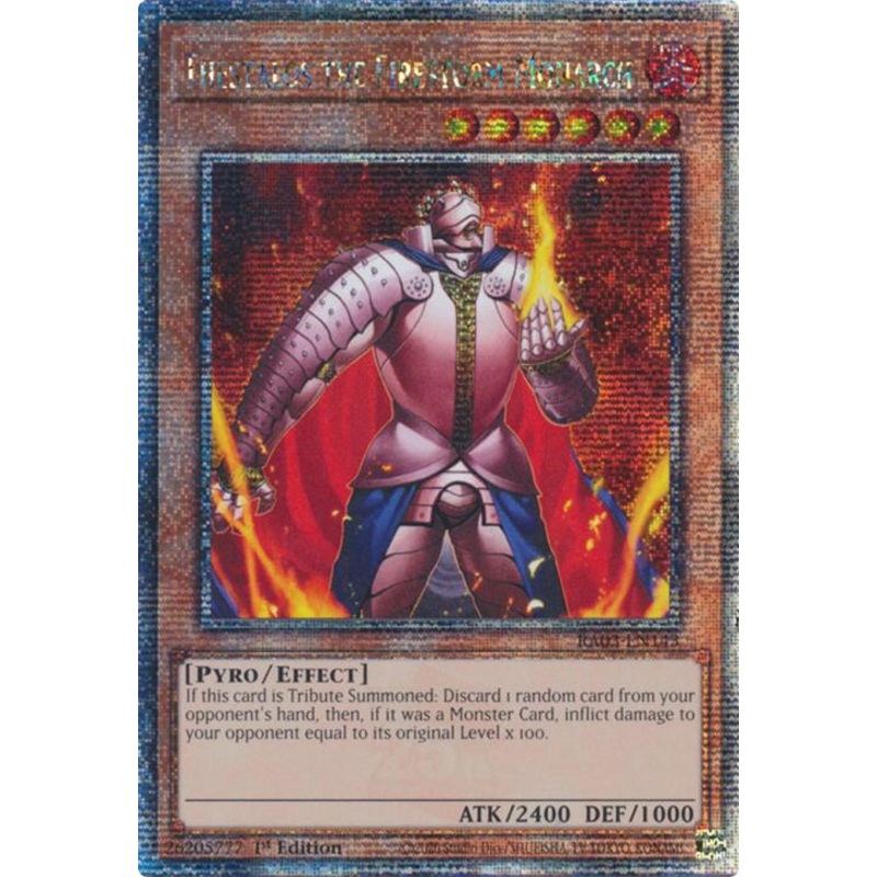 Thestalos the Firestorm Monarch (Quarter Century Secret Rare) [RA03-EN143] Quarter Century Secret Rare