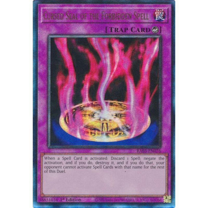 Cursed Seal of the Forbidden Spell (UTR) [RA03-EN076] Prismatic Ultimate Rare
