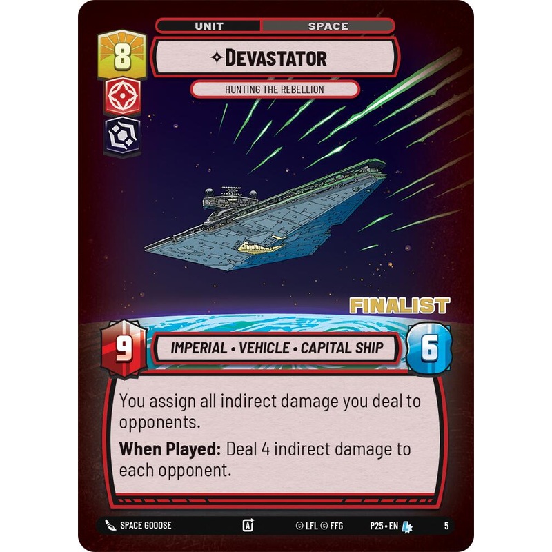Devastator – Hunting the Rebellion (5) (Finalist) (5) [Store Showdown Promos]