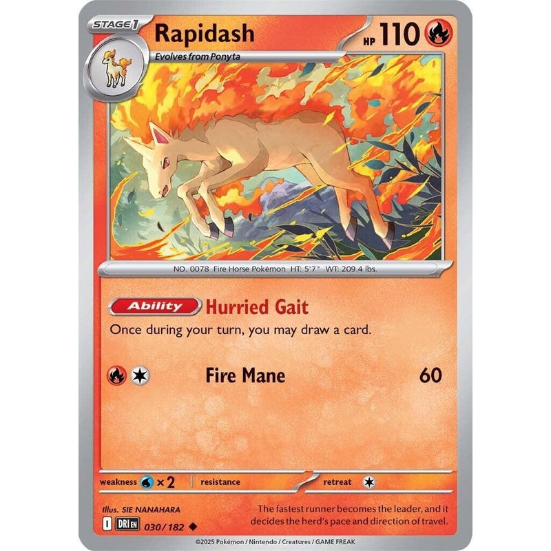 Rapidash (030/182) [Scarlet & Violet: Destined Rivals]