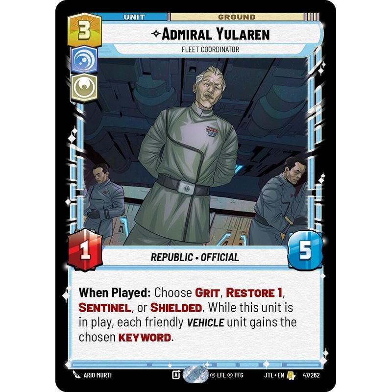 Admiral Yularen – Fleet Coordinator (047/262) (047/262) [Jump to Lightspeed]
