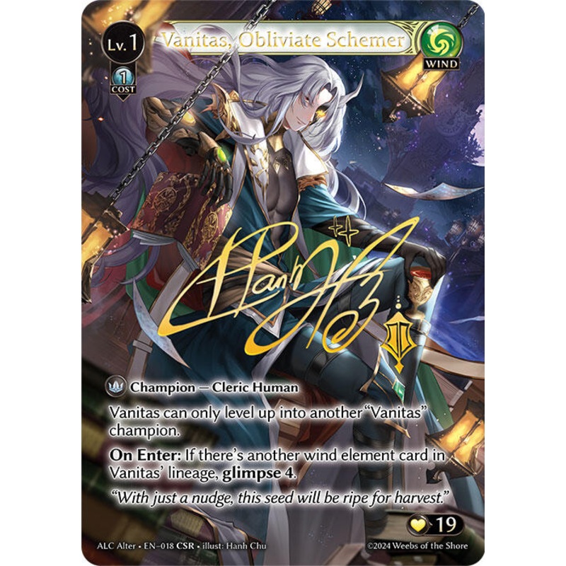 Vanitas, Obliviate Schemer (CSR) (018) [Alchemical Revolution Alter Edition]