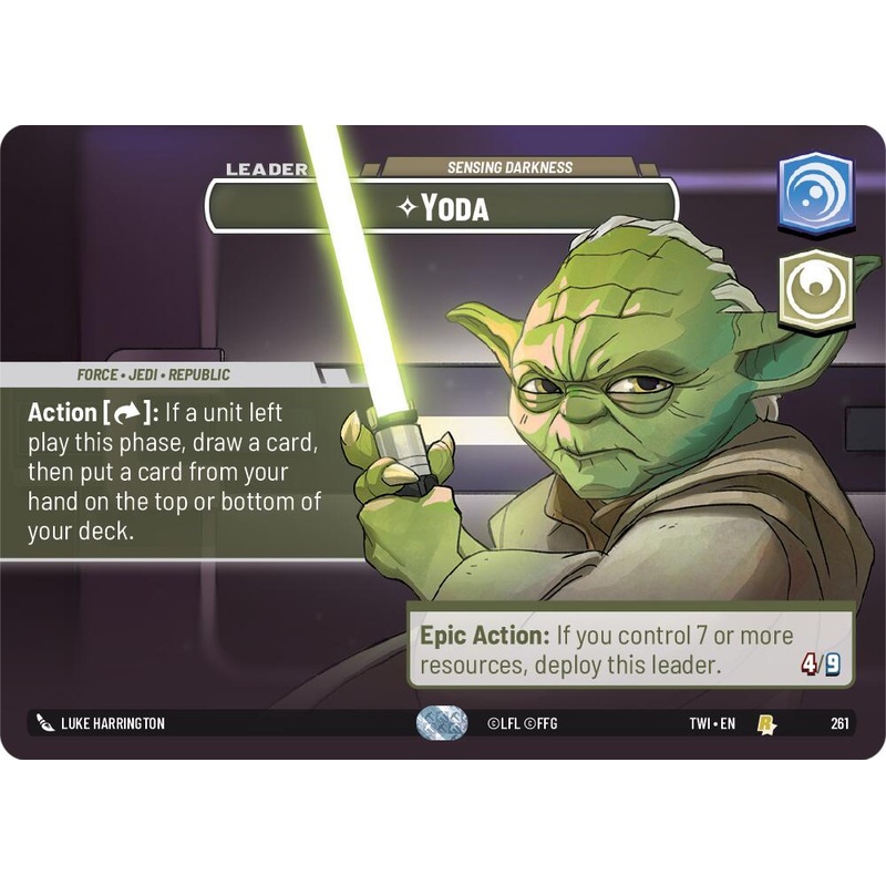 Yoda – Sensing Darkness (Showcase) (261) [Twilight of the Republic]