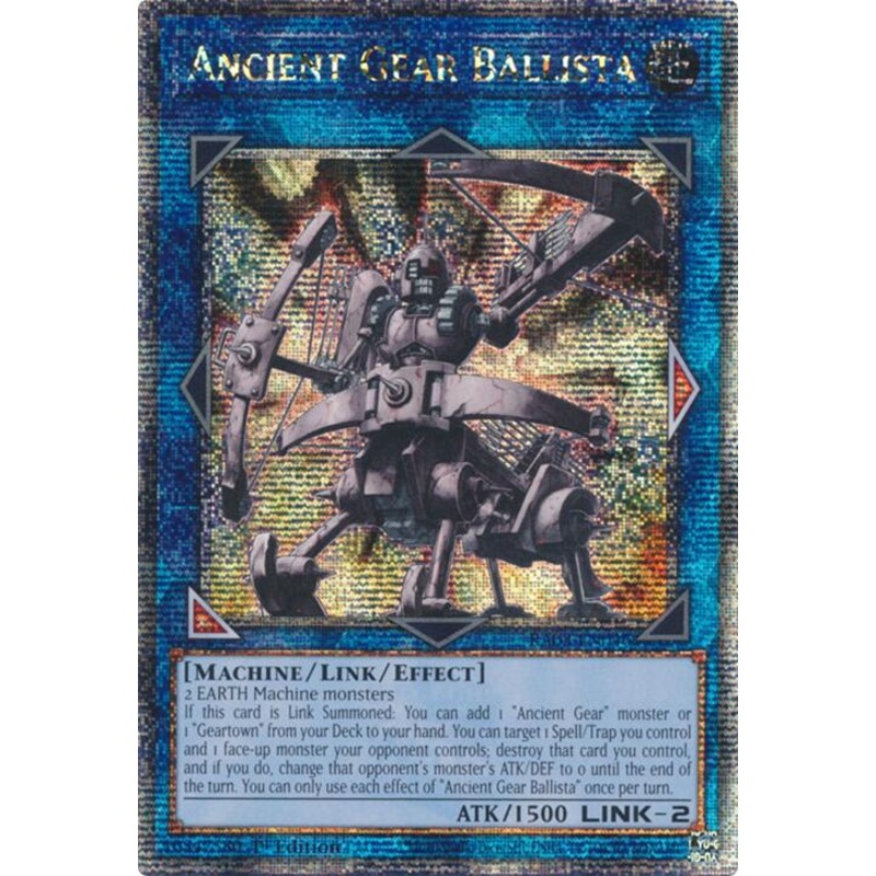 Ancient Gear Ballista (Quarter Century Secret Rare) [RA03-EN046] Quarter Century Secret Rare