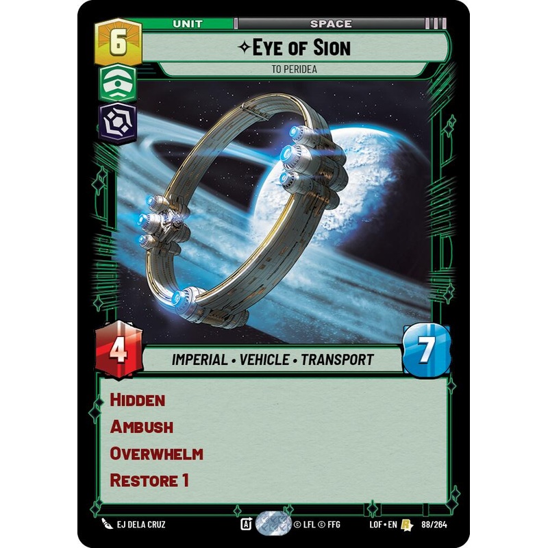 Eye of Sion – To Peridea (88/264) (88/264) [Legends of the Force]