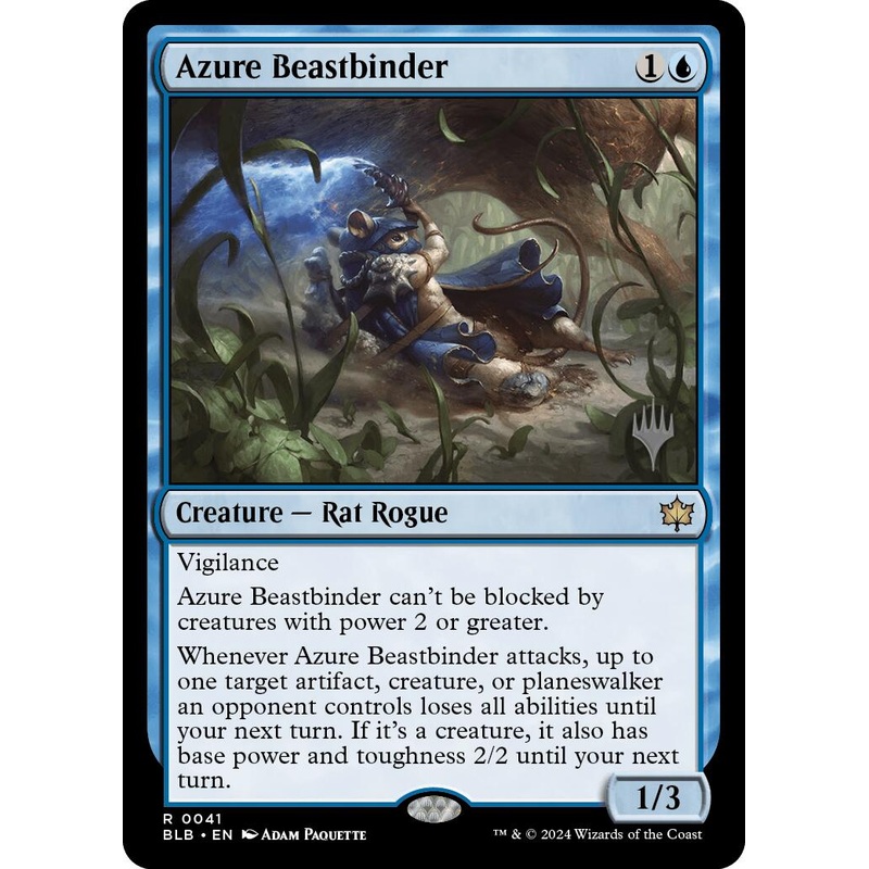 Azure Beastbinder (Promo Pack) [Bloomburrow Promos]
