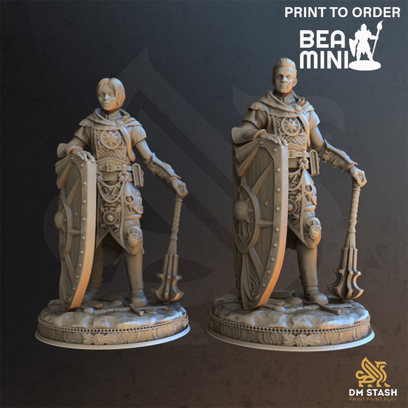 Knights of the Dawn – Arkeus & Arkina | BeaMini Print to Order Miniatures