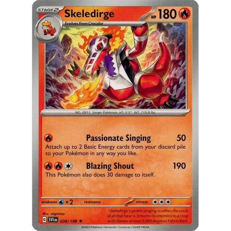 Skeledirge (038/198) (Theme Deck Exclusive) [Scarlet & Violet: Base Set]