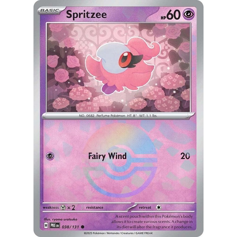 Spritzee (038/131) (Poke Ball Pattern) [Scarlet & Violet: Prismatic Evolutions]