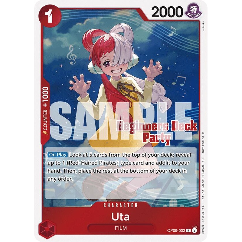 Uta (ST-23 – ST-28 Beginners Deck Party) [Participation] [One Piece Promotion Cards]