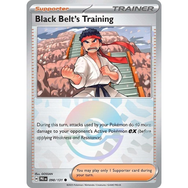 Black Belt’s Training (098/131) (Poke Ball Pattern) [Scarlet & Violet: Prismatic Evolutions]