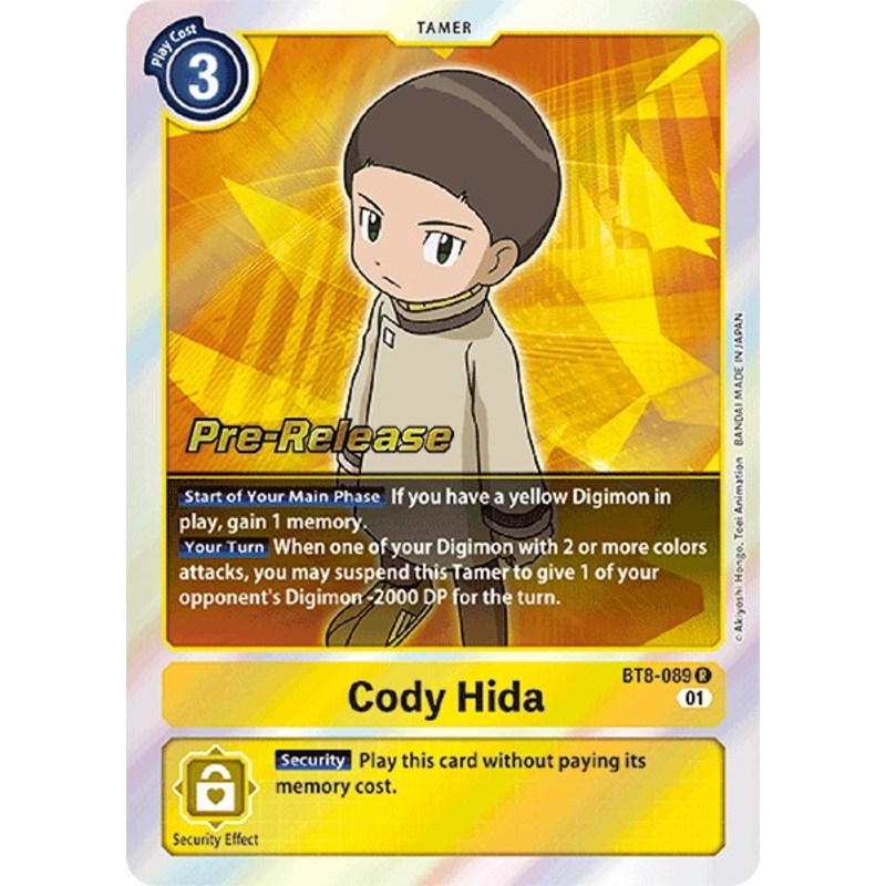 Cody Hida [BT8-089] [New Awakening Pre-Release Cards]