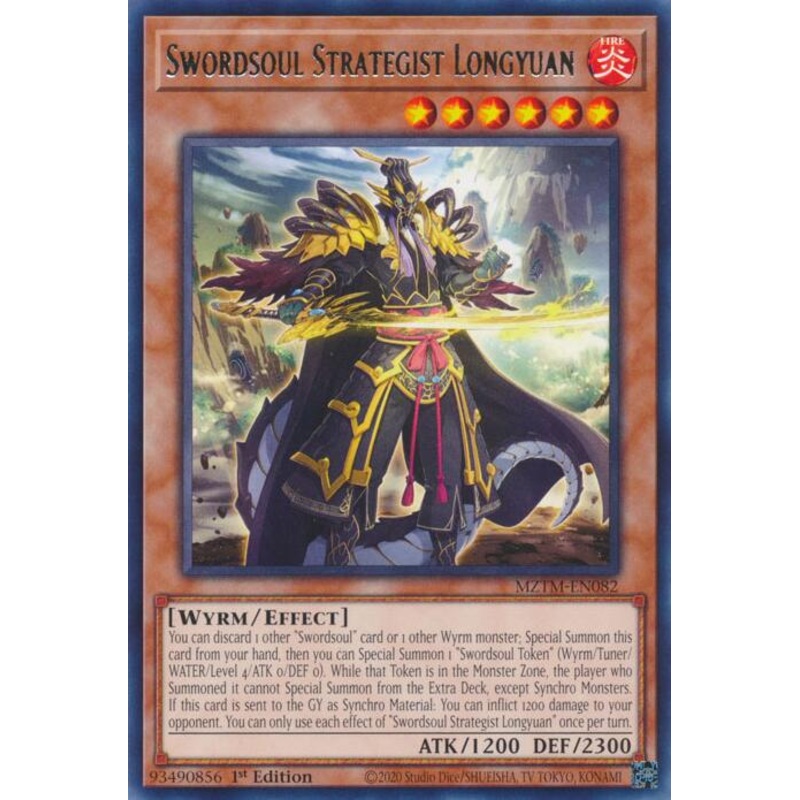 Swordsoul Strategist Longyuan [MZTM-EN082] Rare