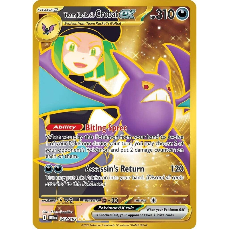 Team Rocket’s Crobat ex (242/182) [Scarlet & Violet: Destined Rivals]