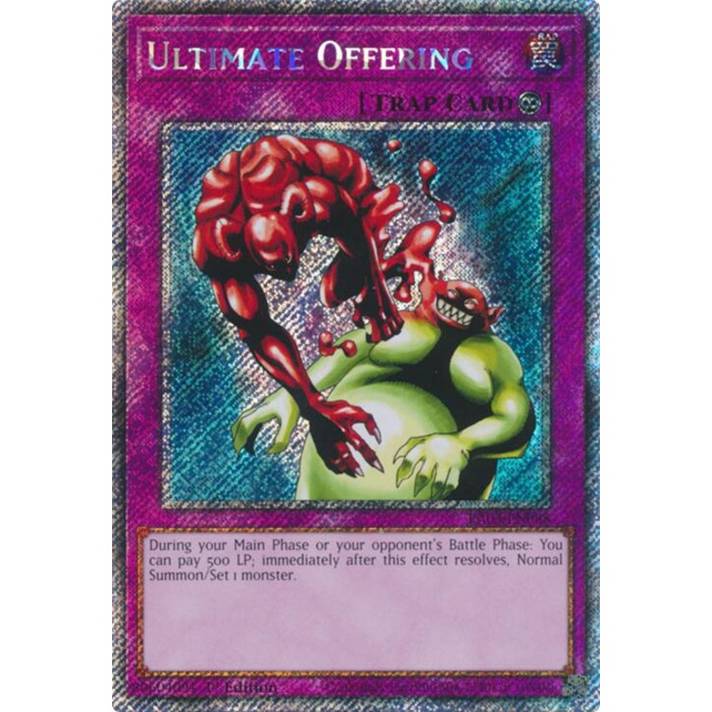 Ultimate Offering (Platinum Secret Rare) [RA03-EN088] Platinum Secret Rare