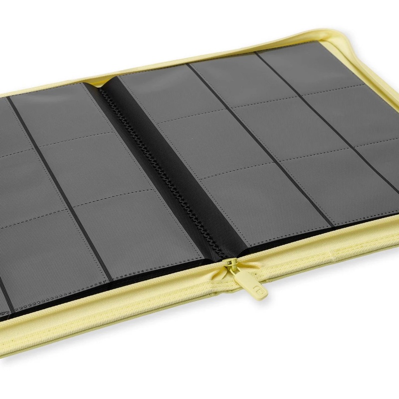 Vault X: 9-Pocket Exo-Tec Zip Binder – Yellow