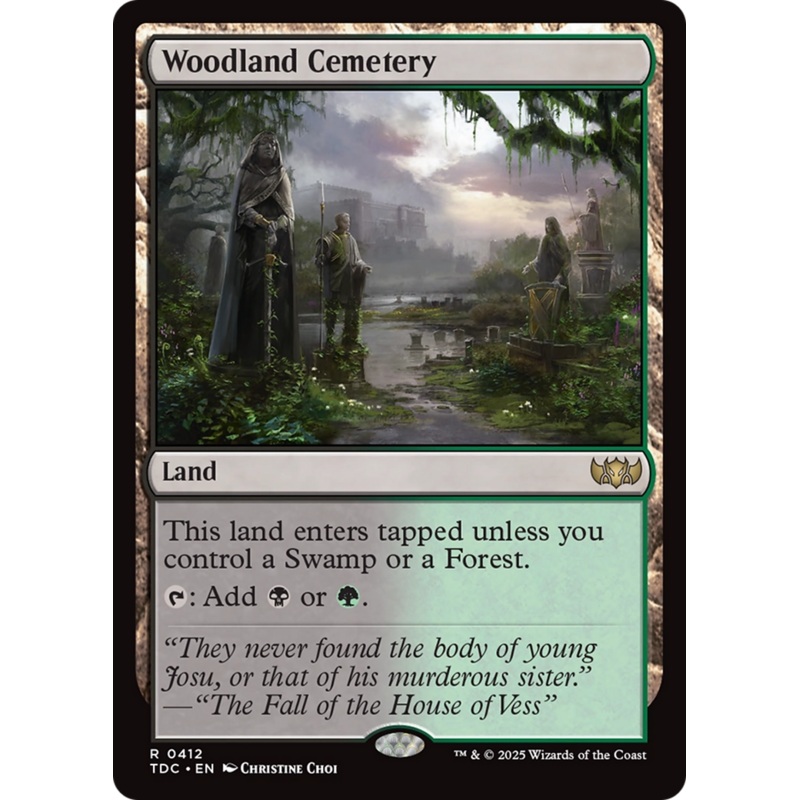 Woodland Cemetery [Tarkir: Dragonstorm Commander]