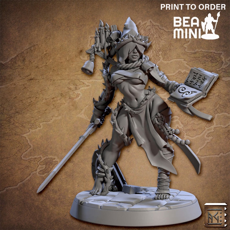 Blasphemia  Daughter of Decay | BeaMini Print to Order Miniatures