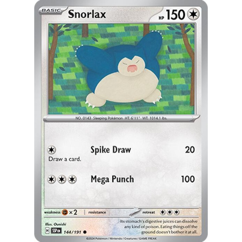 Snorlax (144/191) [Scarlet & Violet: Surging Sparks]