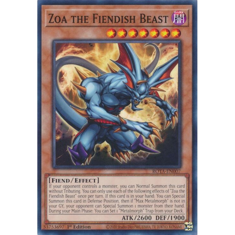 Zoa the Fiendish Beast [ROTA-EN007] Common