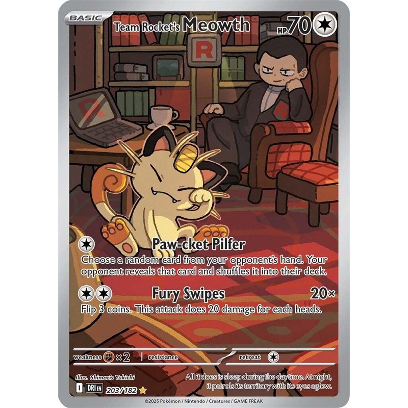 Team Rocket’s Meowth (203/182) [Scarlet & Violet: Destined Rivals]