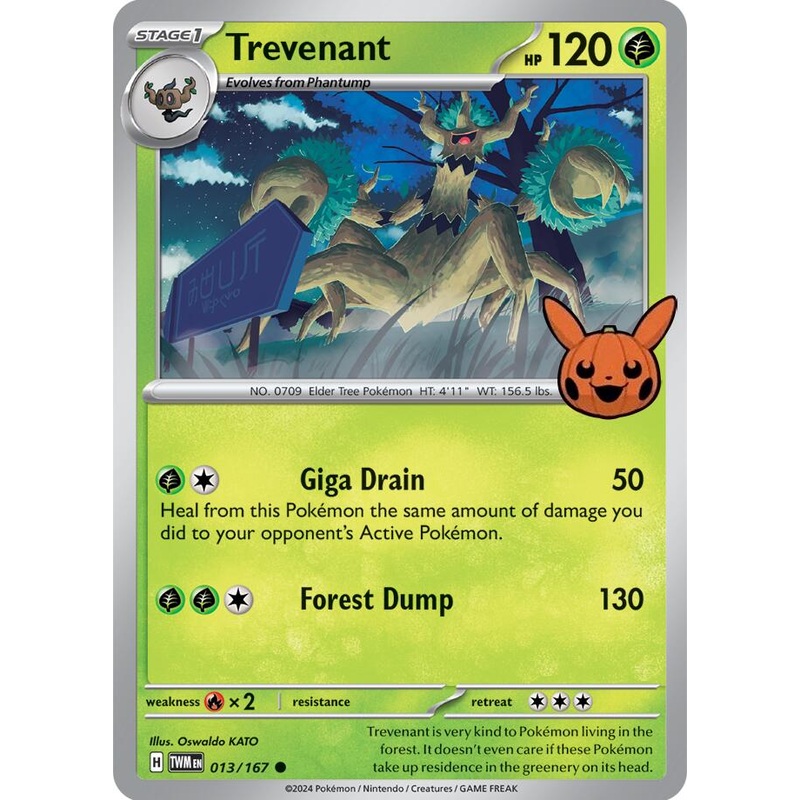Trevenant (013/167) [Trick or Trade 2024]