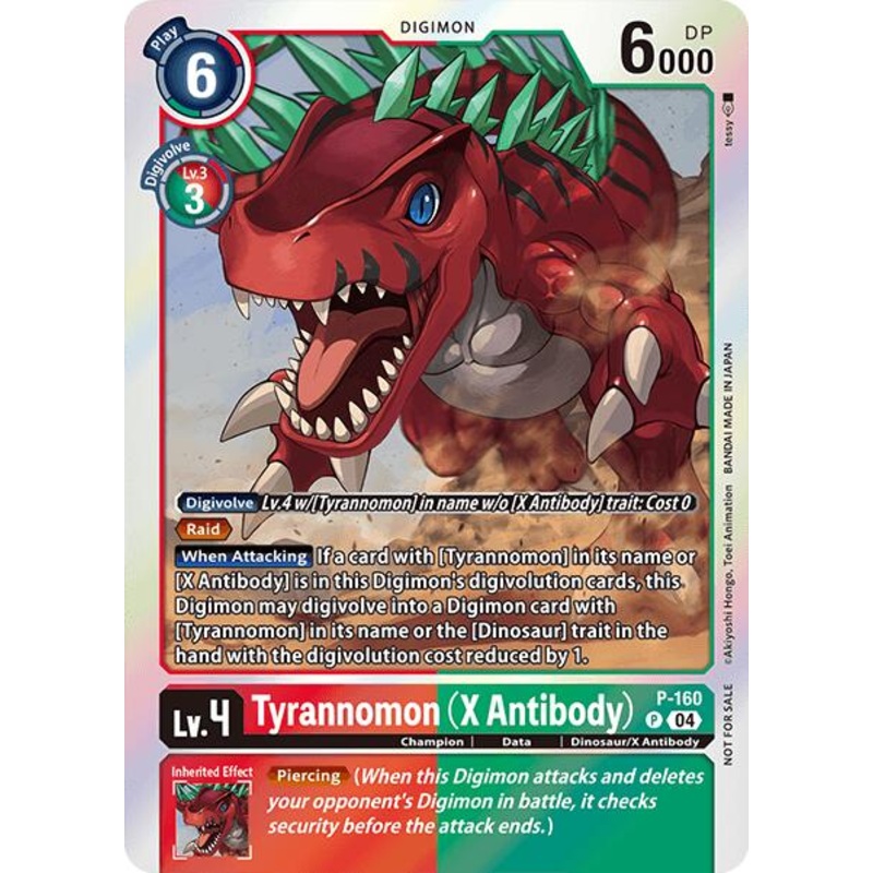 Tyrannomon [P-160] (X Antibody) (-Chain of Liberation- Upgrade Pack [Chain of Liberation Promos]