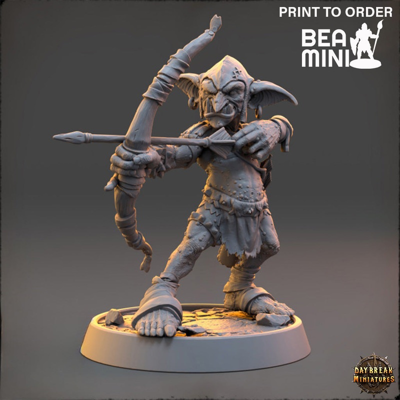 Benjagr da Tredzle – Goblins da Tredzle | BeaMini Print to Order Miniatures