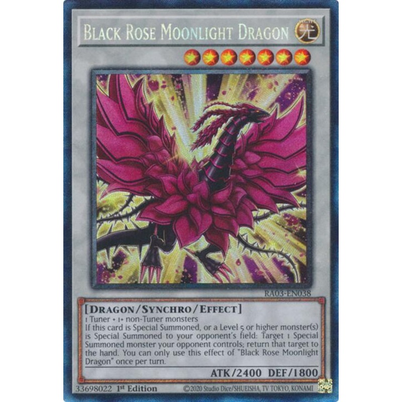 Black Rose Moonlight Dragon (CR) [RA03-EN038] Prismatic Collector’s Rare