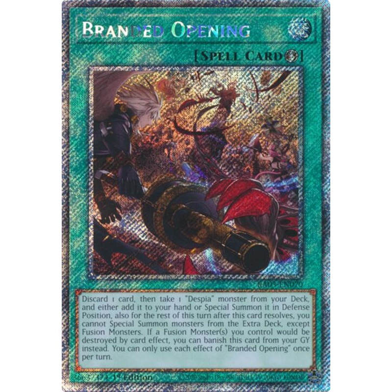 Branded Opening (Platinum Secret Rare) [RA03-EN070] Platinum Secret Rare