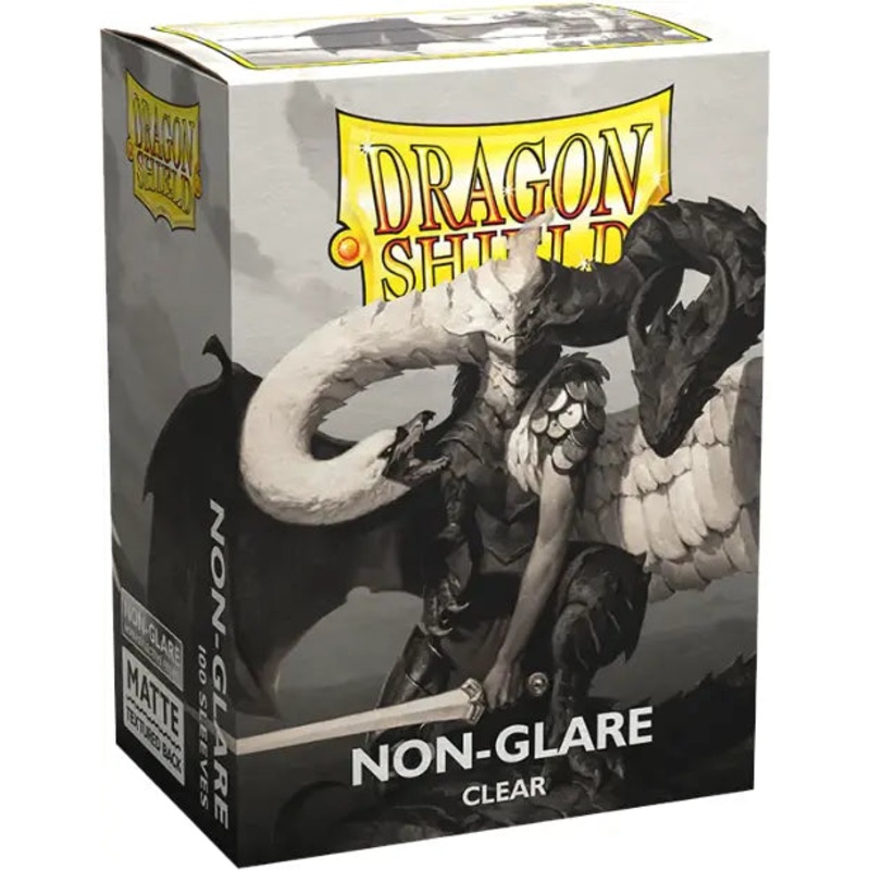 Dragon Shield: Standard 100ct Sleeves – Clear (Non-Glare Matte)