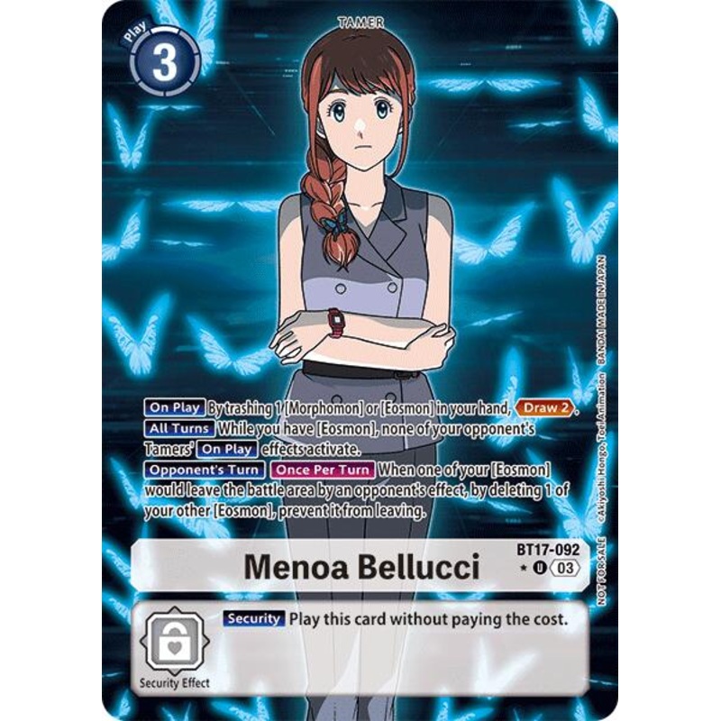 Menoa Bellucci [BT17-092] (Box Promotion Pack: Secret Crisis) [Secret Crisis]