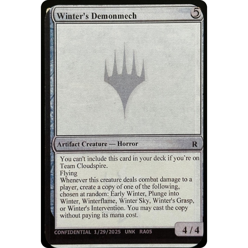 Winter’s Demonmech [Unknown Event]