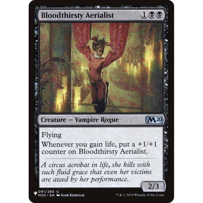 Bloodthirsty Aerialist [The List]