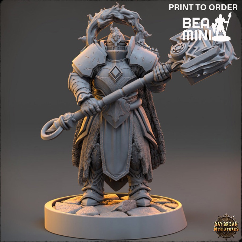 Duke Darko Ebonfire – The Protectors of the Cleansing Fire | BeaMini Print to Order Miniatures