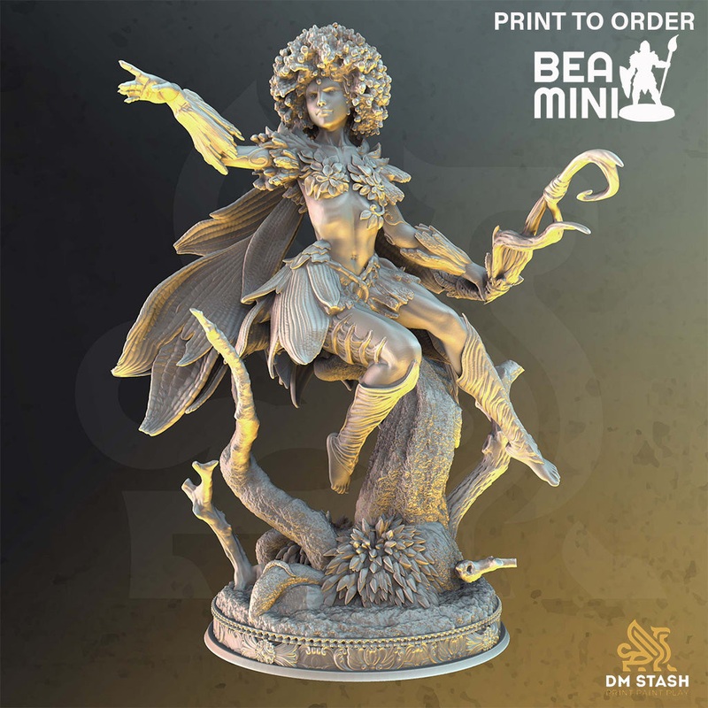 Forest Dryad – Elenil | BeaMini Print to Order Miniatures