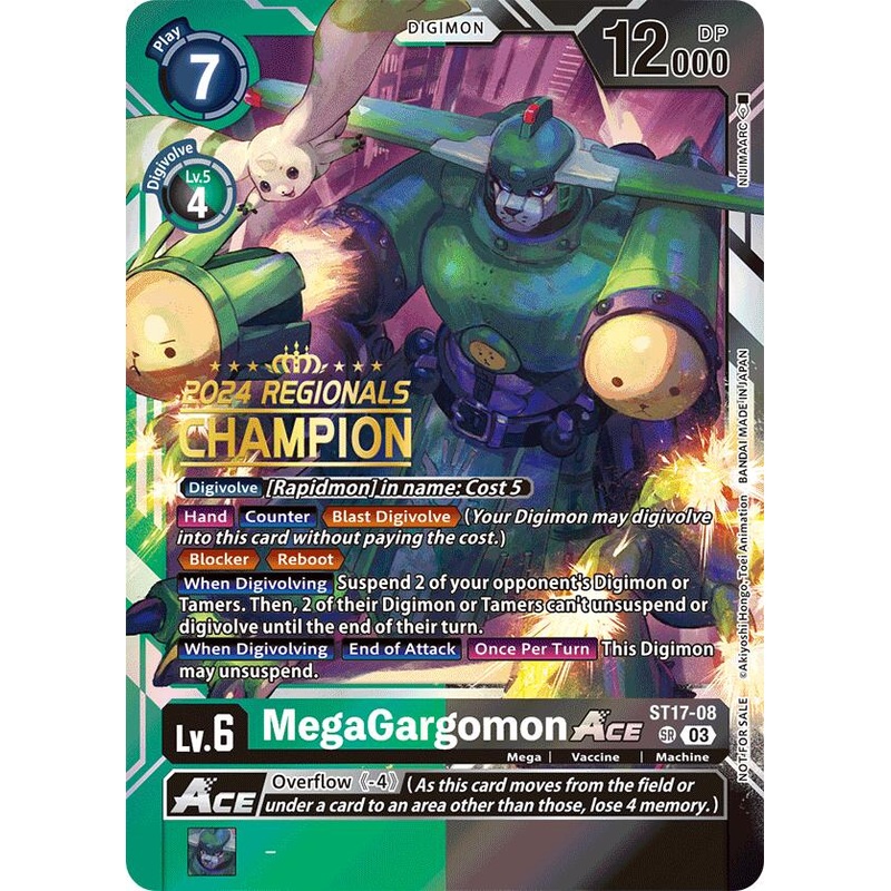 MegaGargomon ACE [ST17-08] (2024 Regionals Champion) [Starter Deck: Double Typhoon Advanced Deck Set]