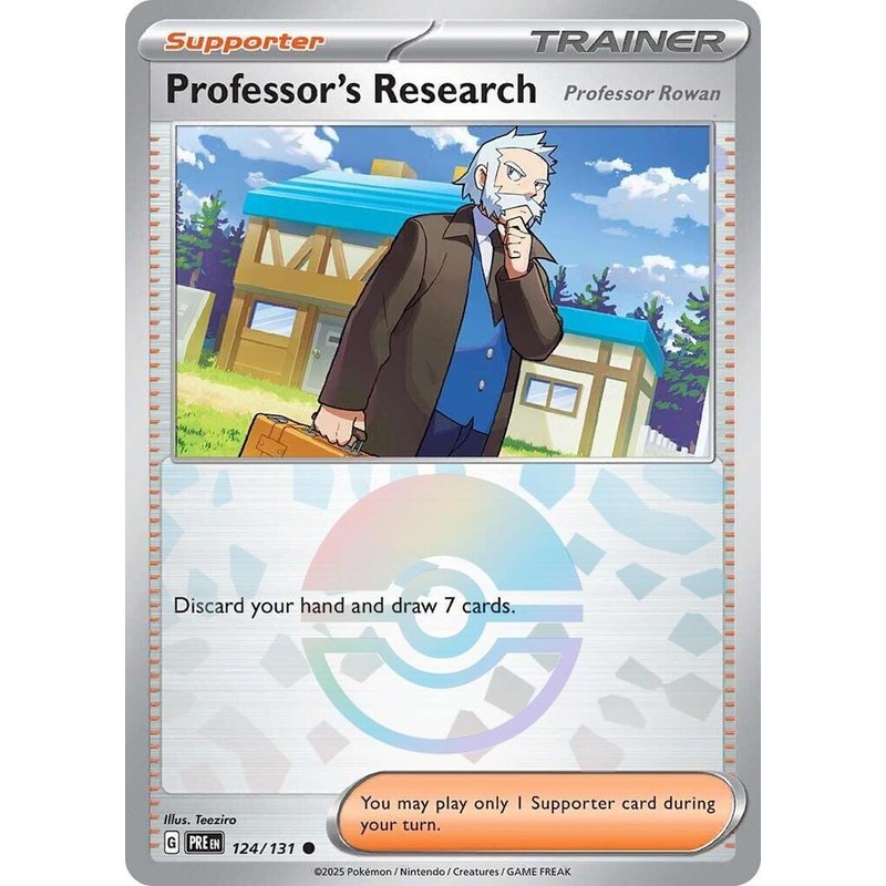 Professor’s Research (124/131) [Professor Rowan] (Poke Ball Pattern) [Scarlet & Violet: Prismatic Evolutions]