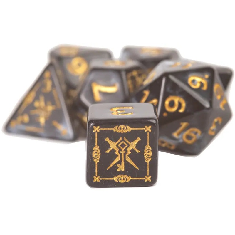 Sirius Dice: D&D Adventure Set – Rogue (Black)