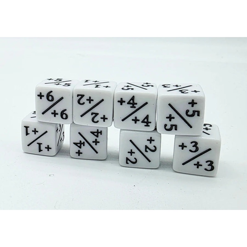 +1/+1 White Counters for Magic – set of 8