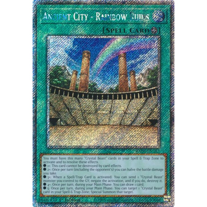 Ancient City – Rainbow Ruins (Platinum Secret Rare) [RA03-EN181] Platinum Secret Rare