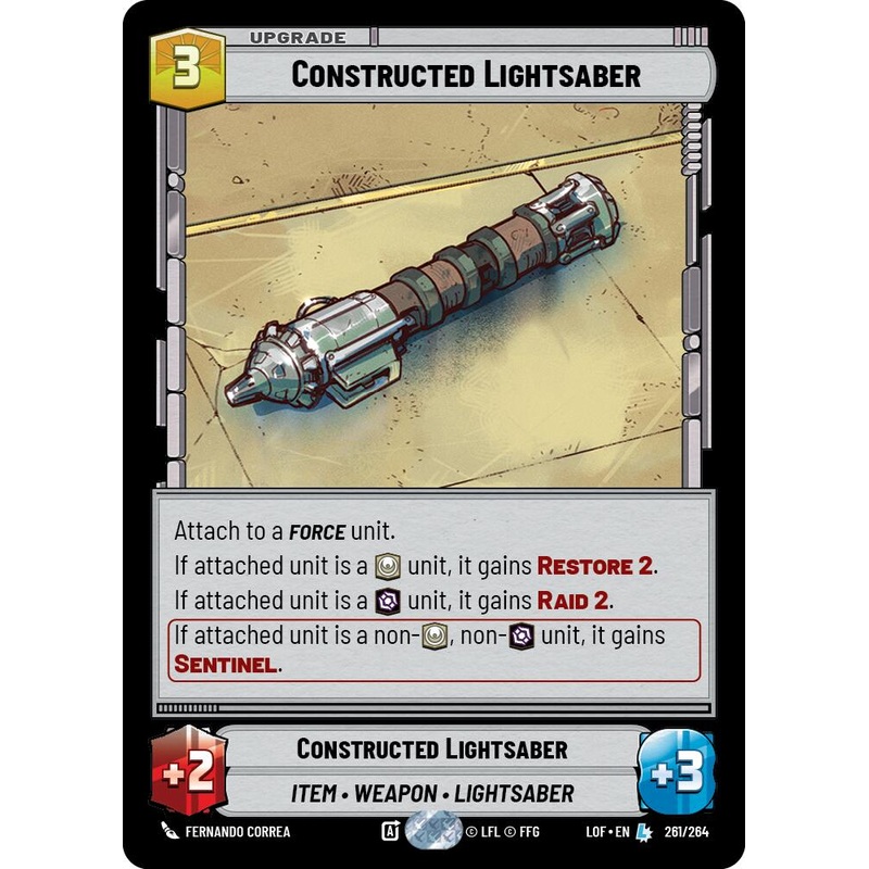 Constructed Lightsaber (261/264) (261/264) [Legends of the Force]