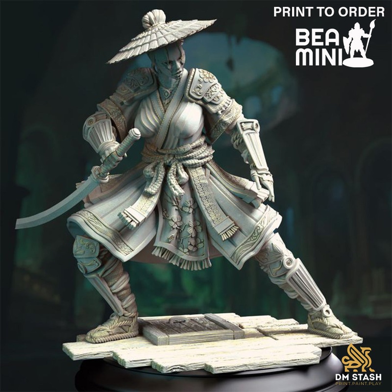 Eastern Yuan-Ti Assassin – Yushin | BeaMini Print to Order Miniatures