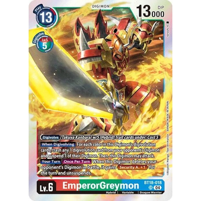 EmperorGreymon [BT18-018] [Release Special Booster Ver.2.0]