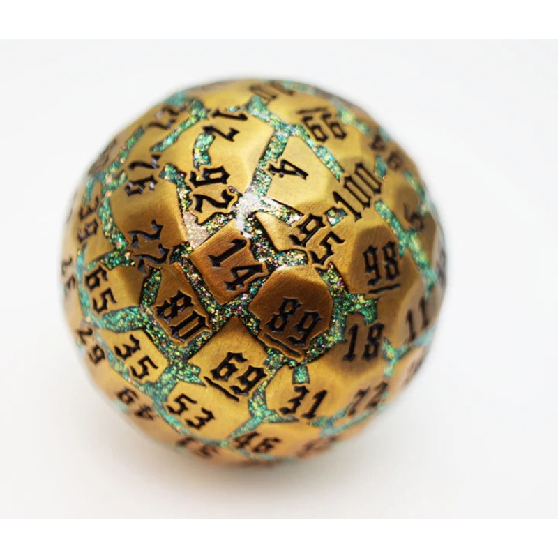 Foam Brain Games 50mm Metal D100: Beryllium Ore